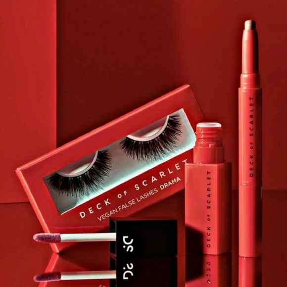 Deck of Scarlet Rouge Rebel Anniversary Kit – Vegan Lashes, Lip, Shadow – NWT - Picture 2 of 15